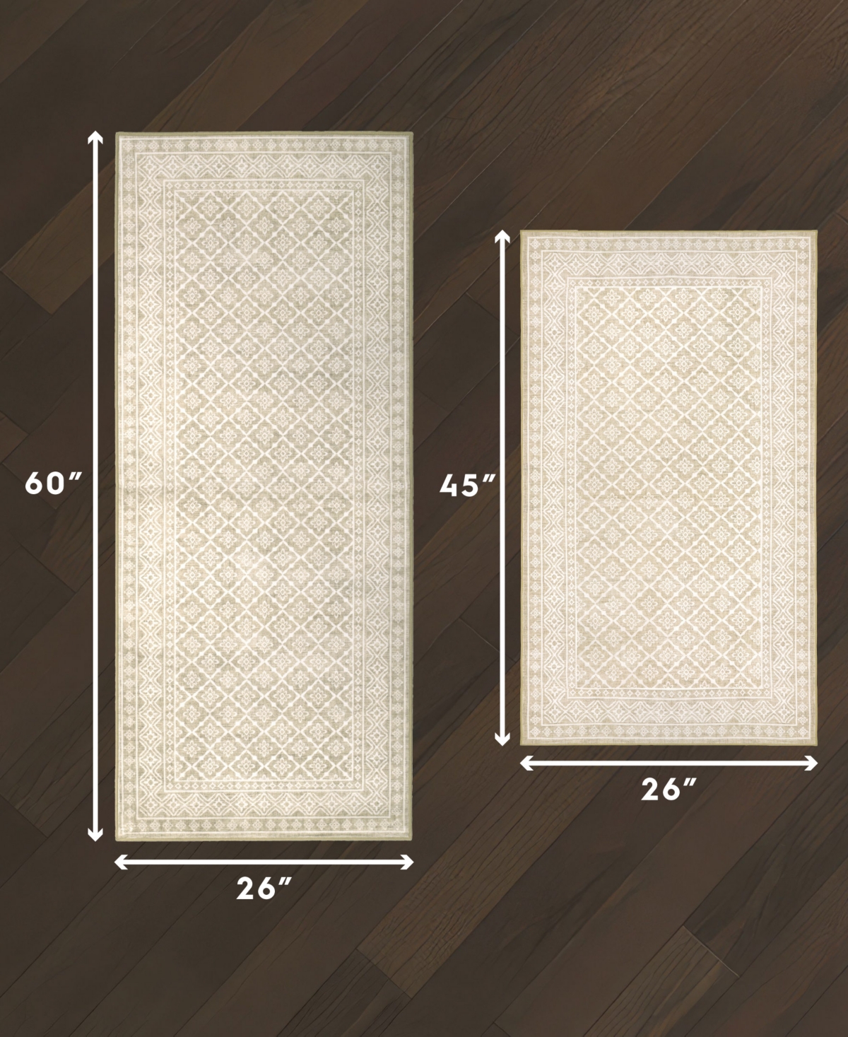 Laura Ashley Autumn Soft 2-Piece Accent Rug Set