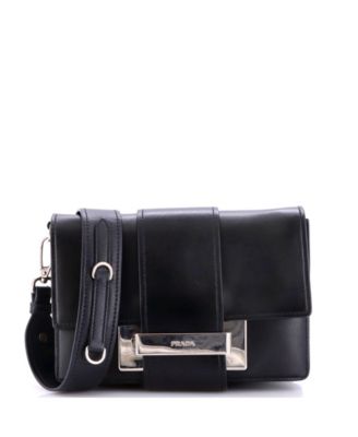 Small Metal Ribbon Shoulder Bag City Calfskin