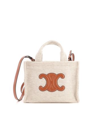 Small Cabas Thais Tote Triomphe Striped Canvas