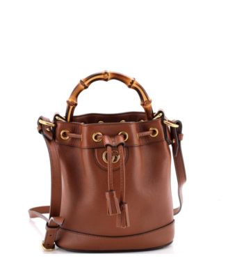 Mini Diana Bucket Bag Leather