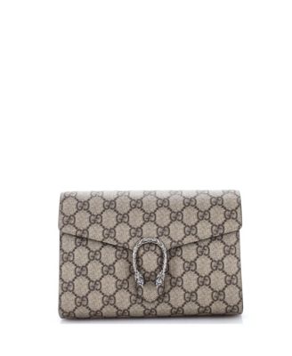Small Dionysus Chain Wallet GG Coated Canvas