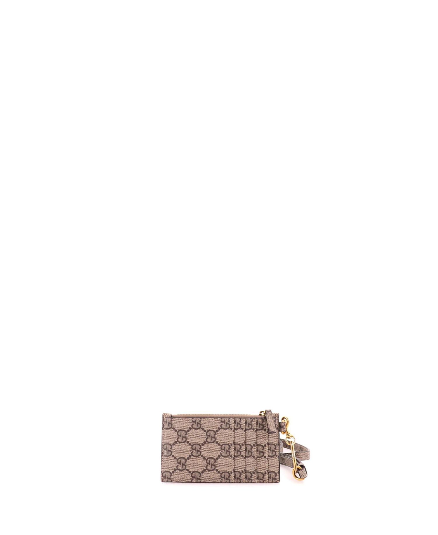 x Balenciaga The Hacker Project Zip Card Case with Strap GG Coated Canvas
