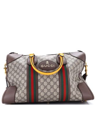 Medium Neo Vintage Web Duffle Bag GG Coated Canvas