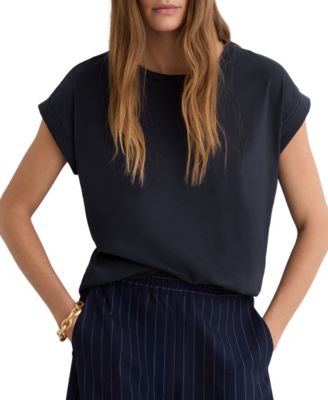 Women's Tommie Brushed-Cotton Crewneck Short-Sleeve T-Shirt