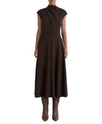Women's Alma Cap-Sleeve A-Line Midi Dress