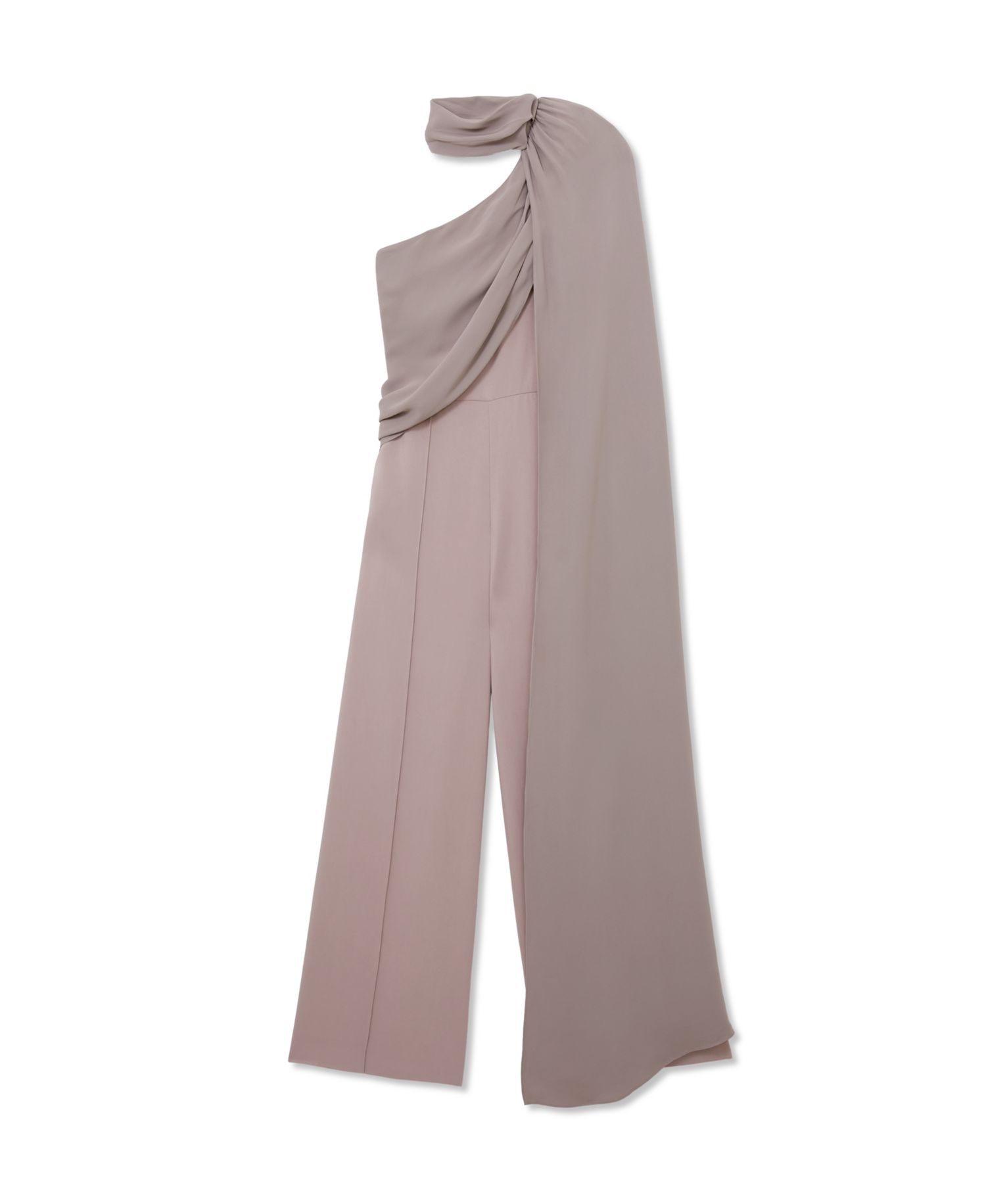 Women's Carrie One-Shoulder Draped Wide-Leg Jumpsuit