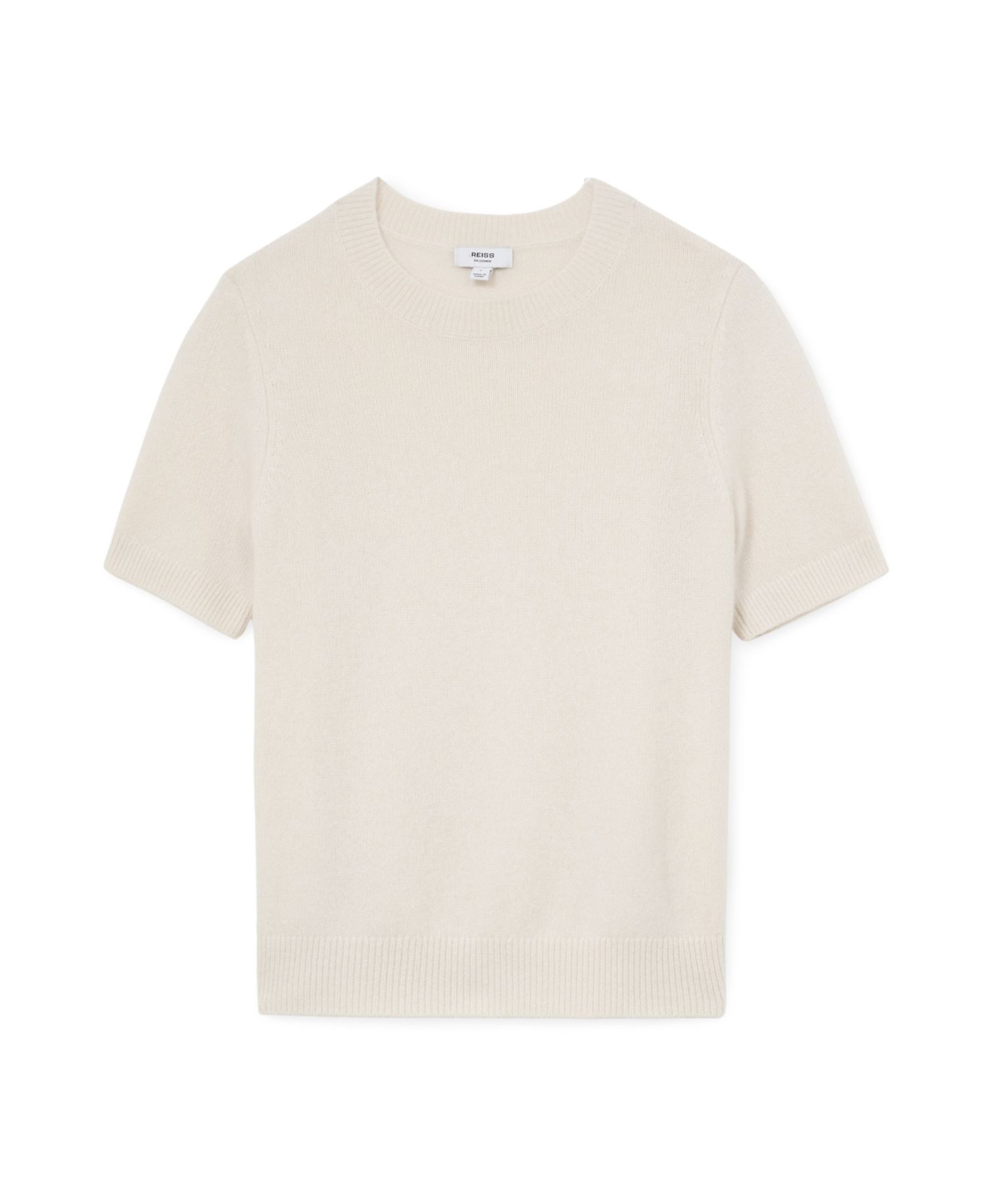 Women's Stevie Crewneck Short-Sleeve Cashmere T-Shirt