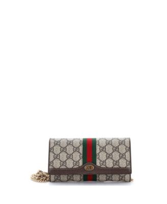 Ophidia Chain Wallet GG Coated Canvas