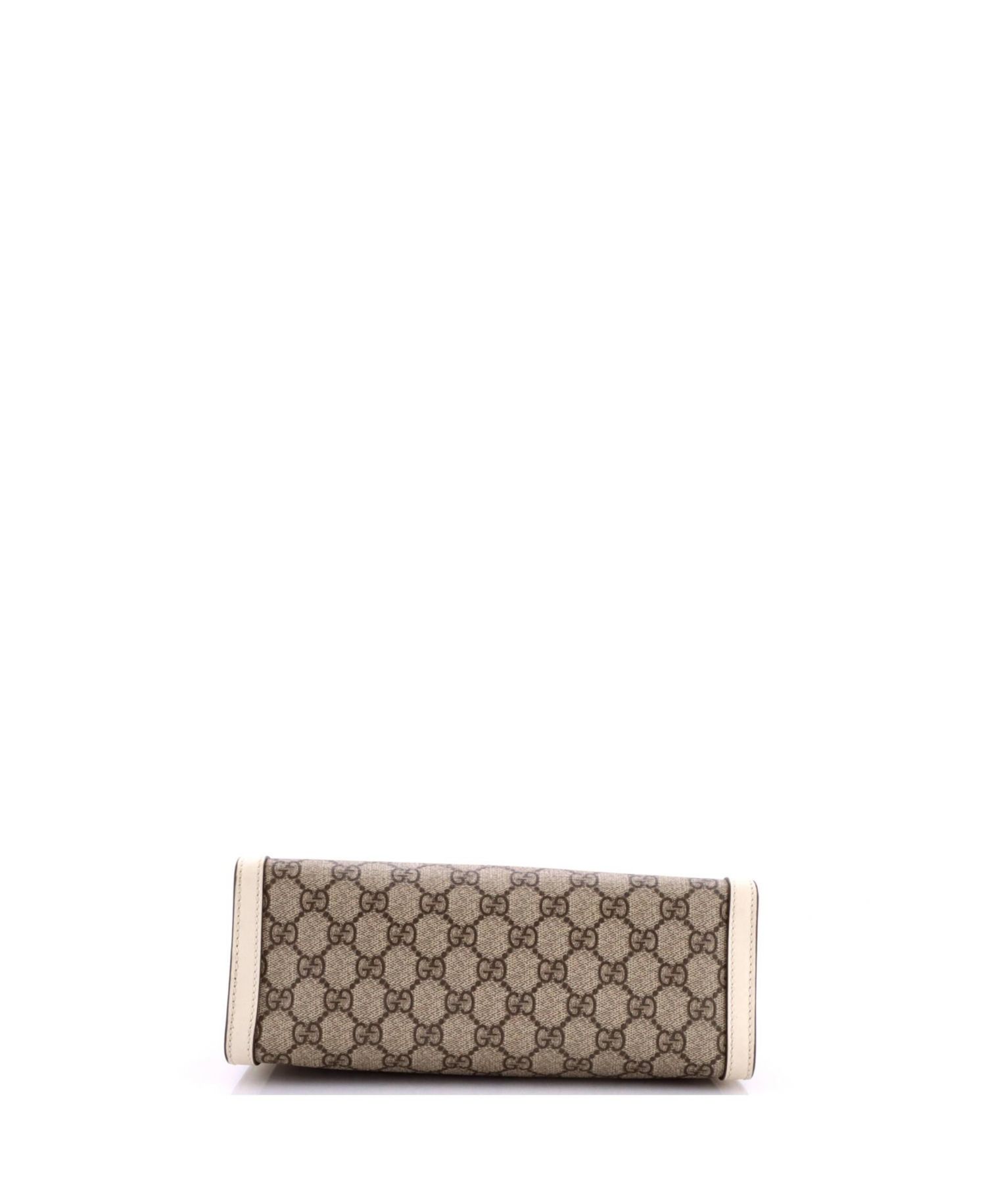 Small Padlock Chain Tote GG Coated Canvas with Leather