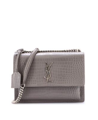 Medium Sunset Crossbody Bag Embossed Leather