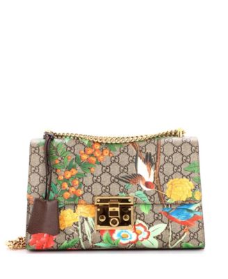 Medium Padlock Shoulder Bag Tian Print GG Coated Canvas