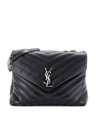 Medium Loulou Shoulder Bag Matelasse Chevron Leather