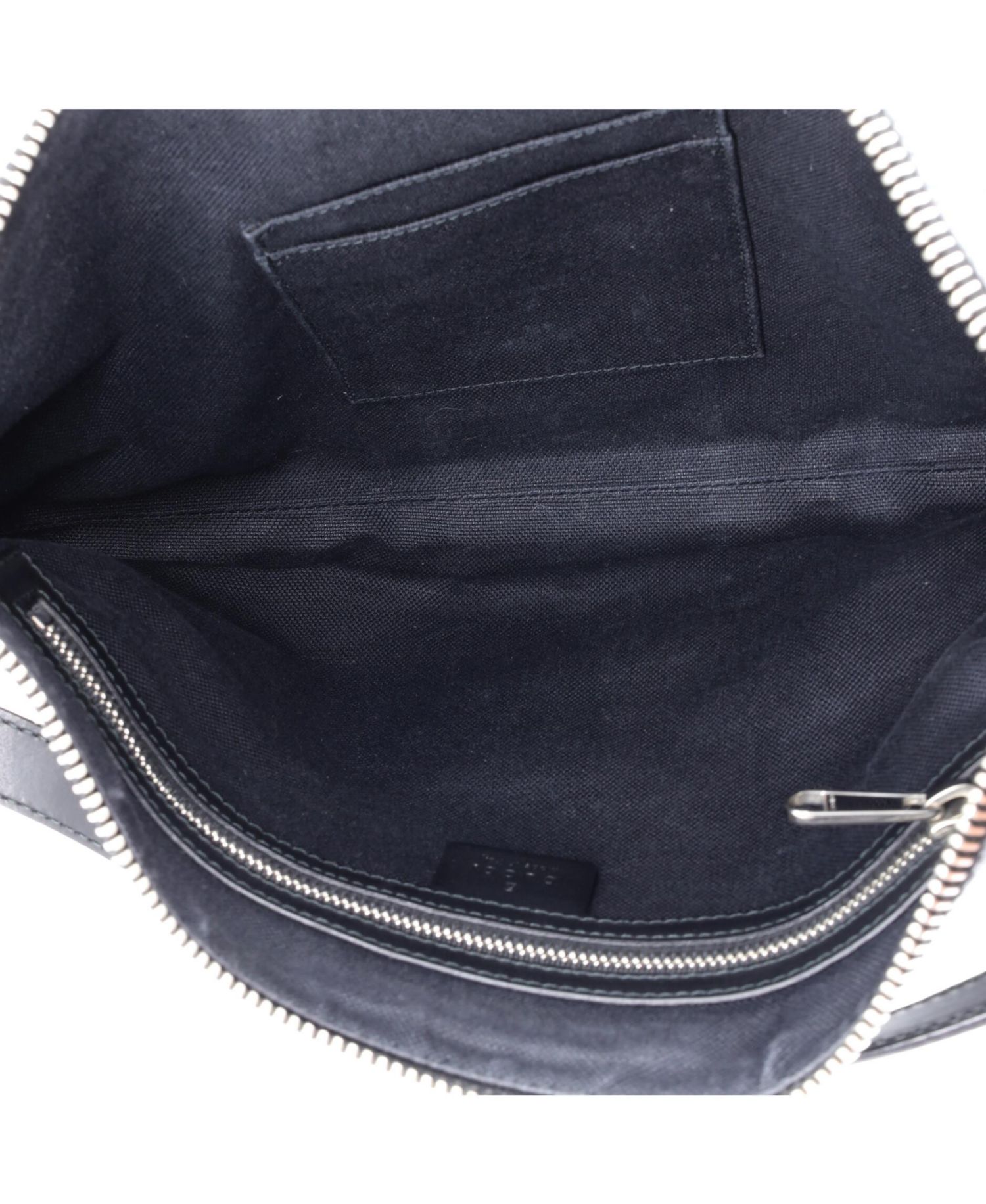 Medium Web Zip Flat Messenger GG Coated Canvas