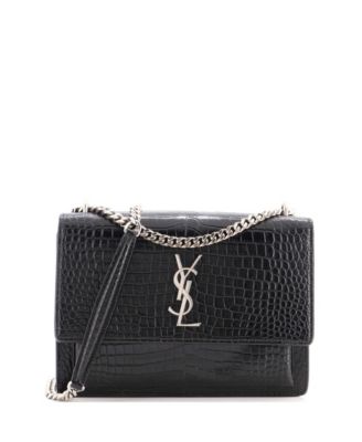 Medium Sunset Crossbody Bag Embossed Leather