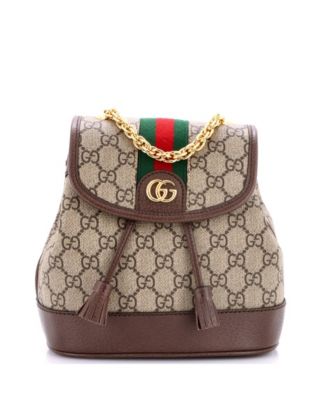 Mini Ophidia Flap Backpack GG Coated Canvas
