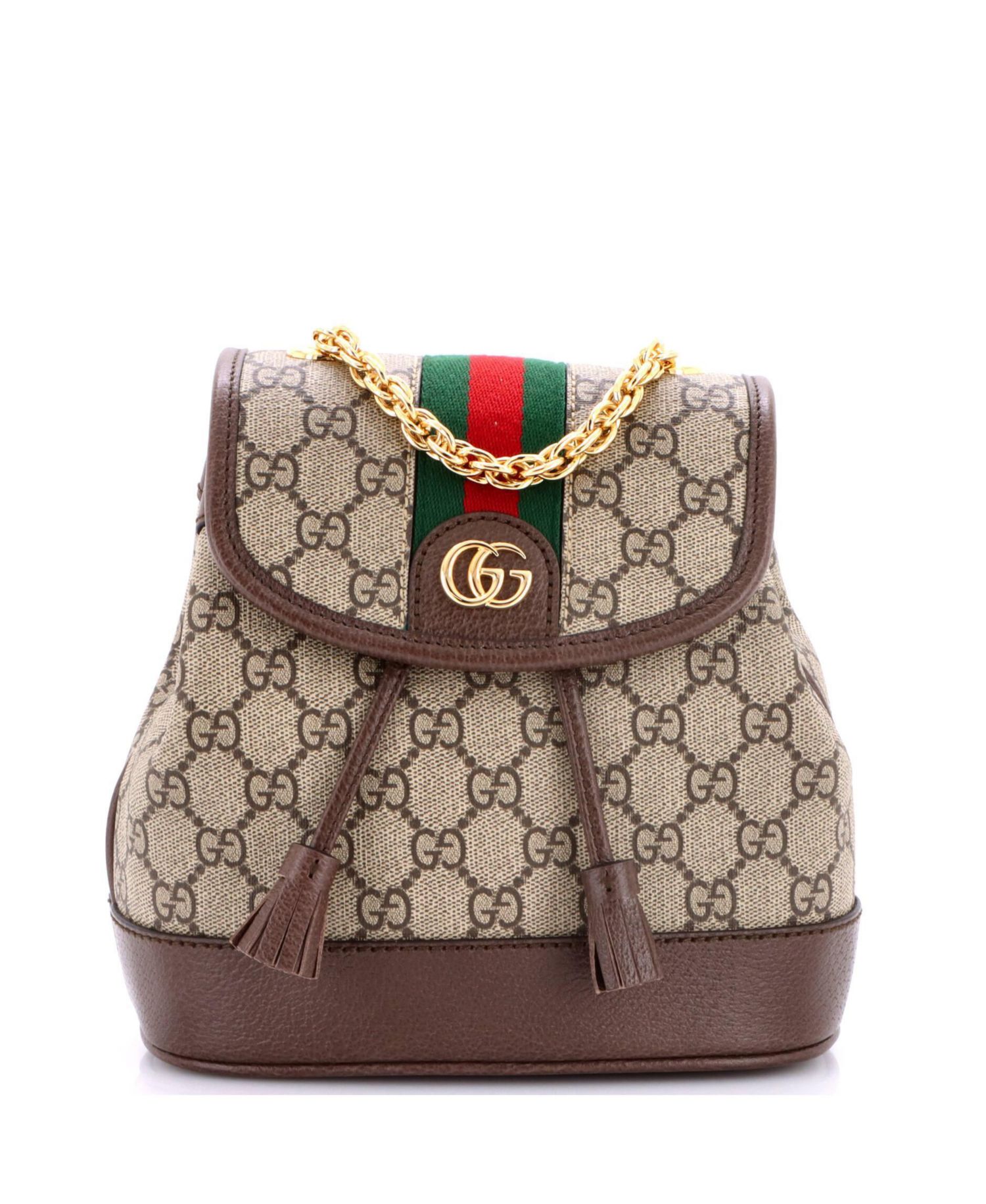 Mini Ophidia Flap Backpack GG Coated Canvas