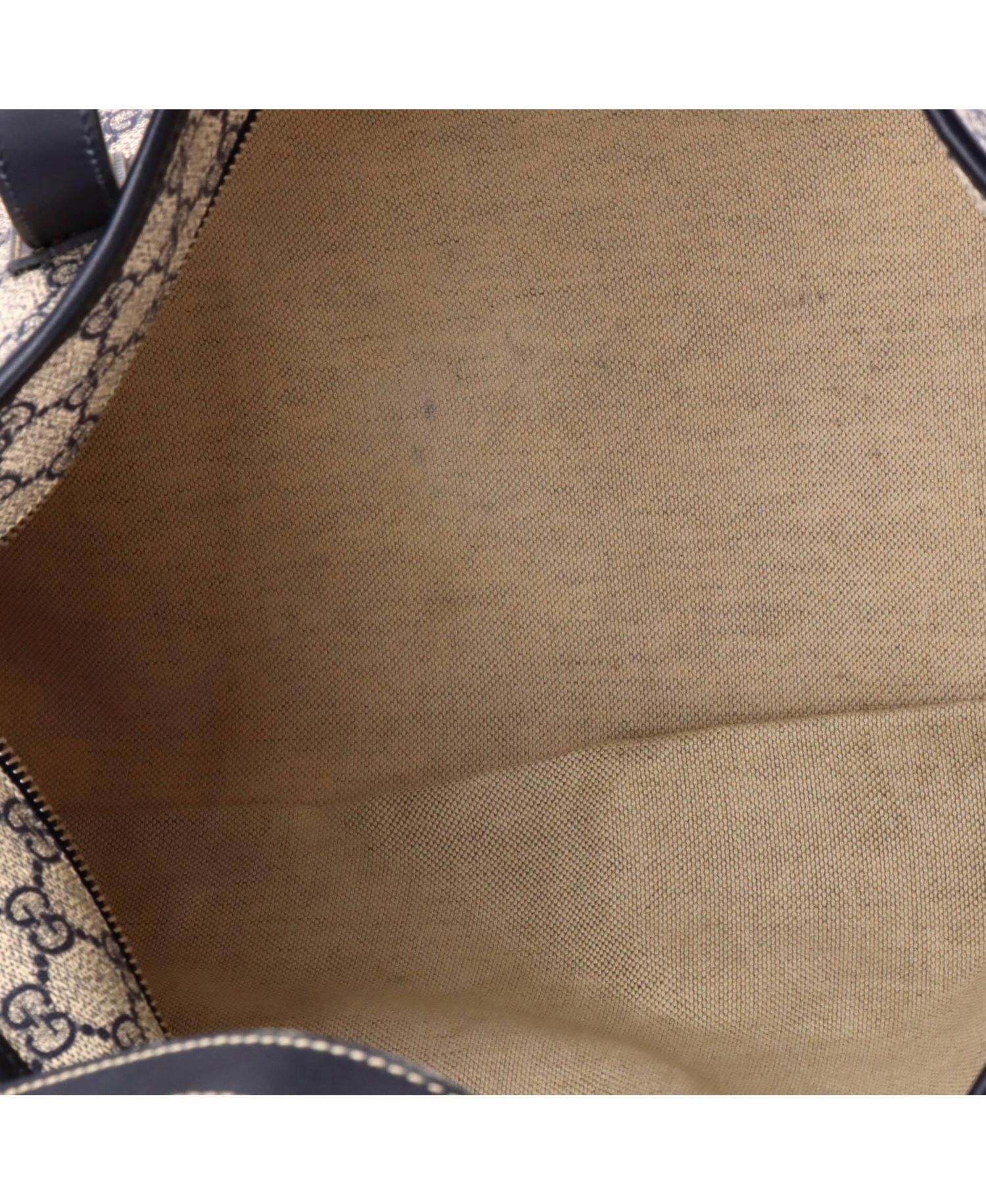 Medium Plus Tote GG Coated Canvas with Leather