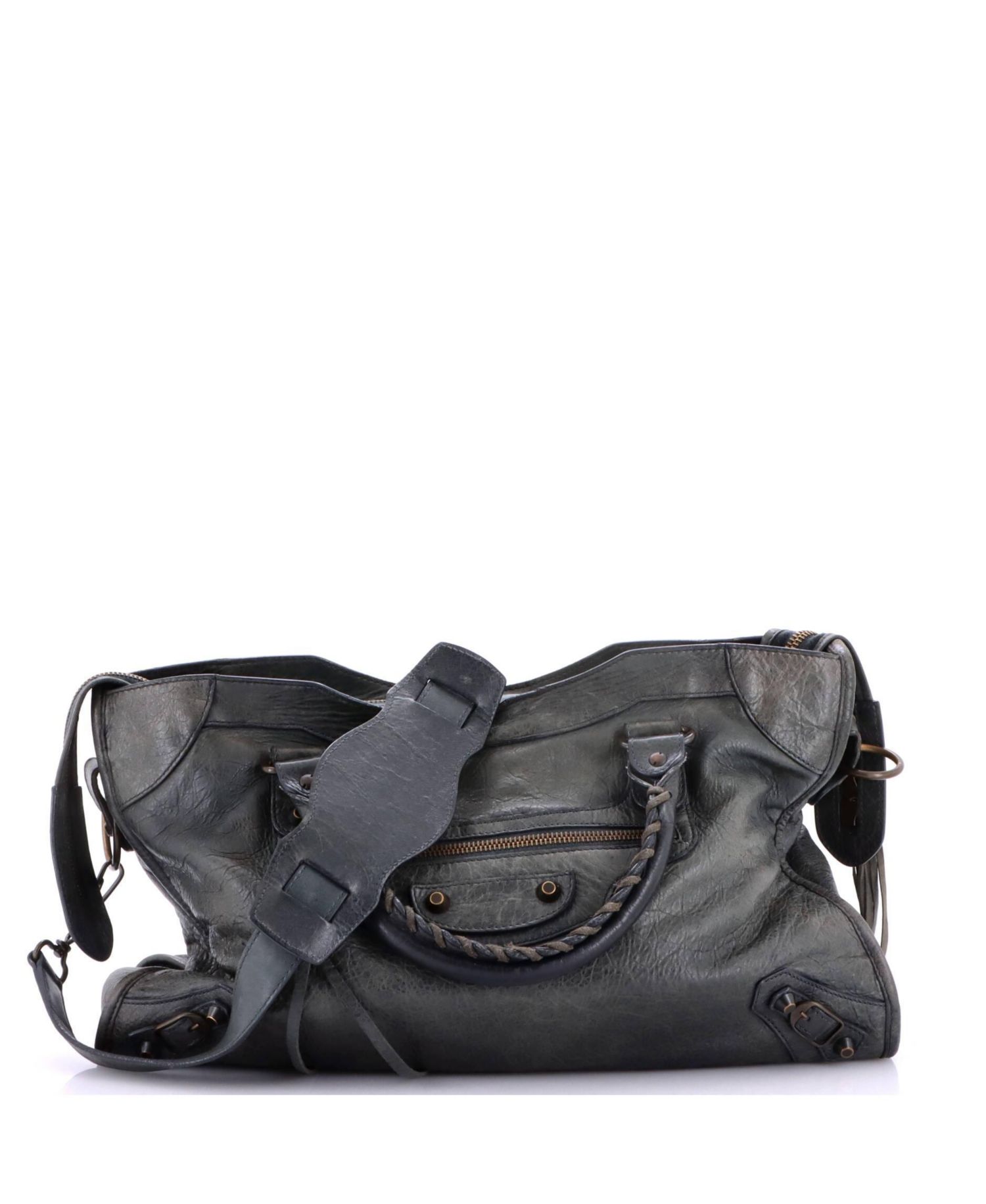 Medium City Classic Studs Bag Leather