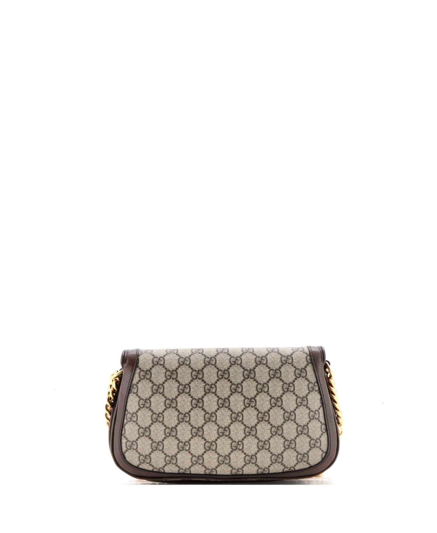 Small Blondie NM Chain Flap Bag GG Coated Canvas