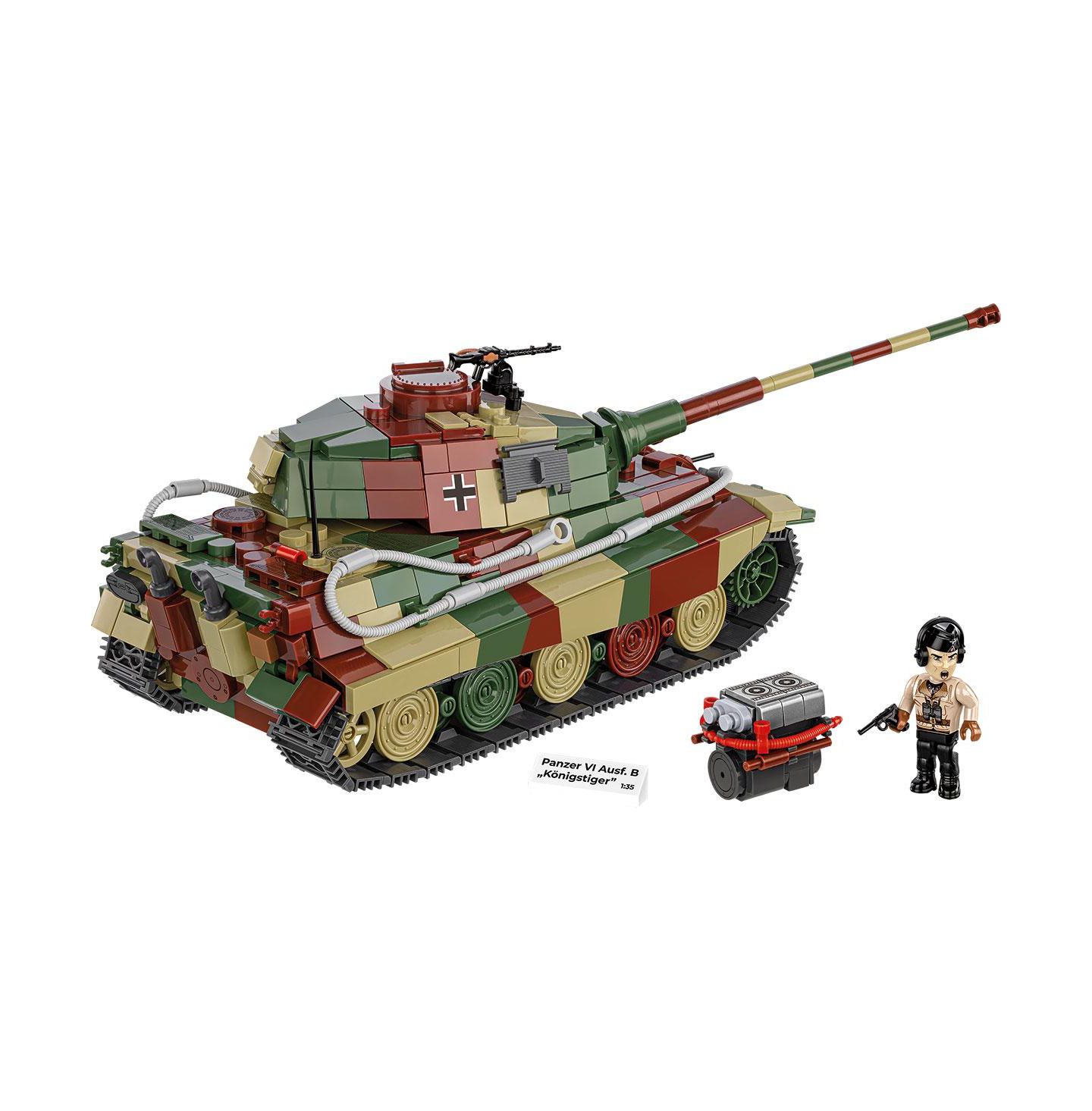 Детские майки COBI Historical Collection Wwii Panzer VI Ausf. B "Konigstiger" Tank, 802 pieces — фото 4