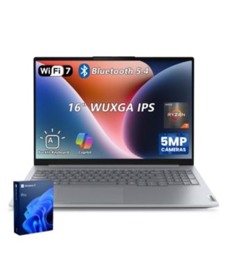 ThinkBook 16" FHD+ Business Laptop, AMD Ryzen 7 250, AMD Radeon Graphics, 16GB DDR5, 512GB SSD, Wi-Fi 7, Win11 Pro, Grey