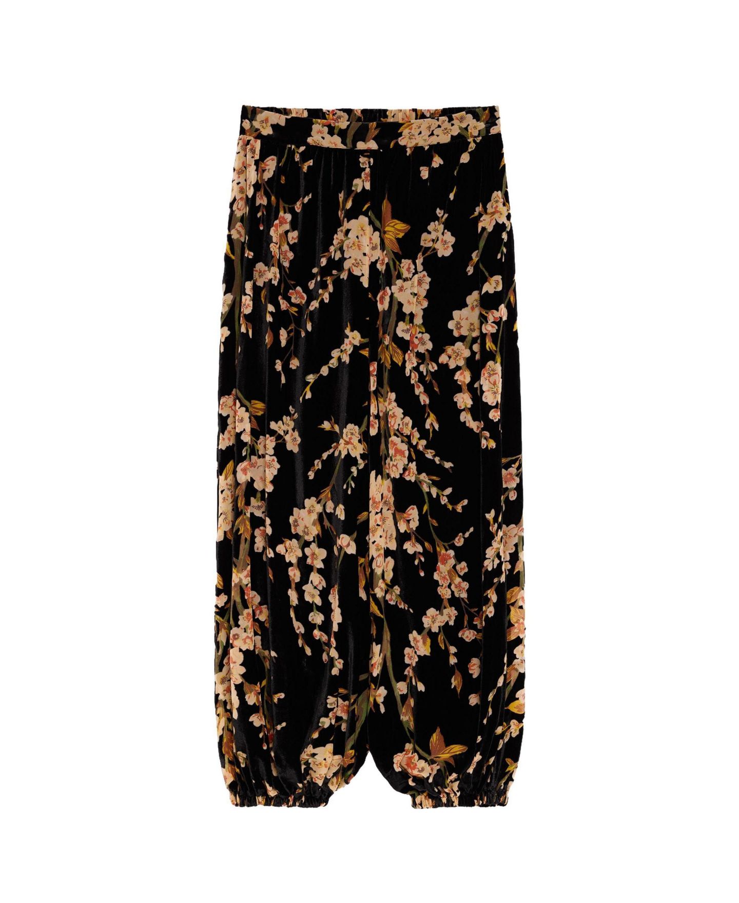 Женские брюки Desigual Velvet floral balloon, цвет: Чёрный — фото 6