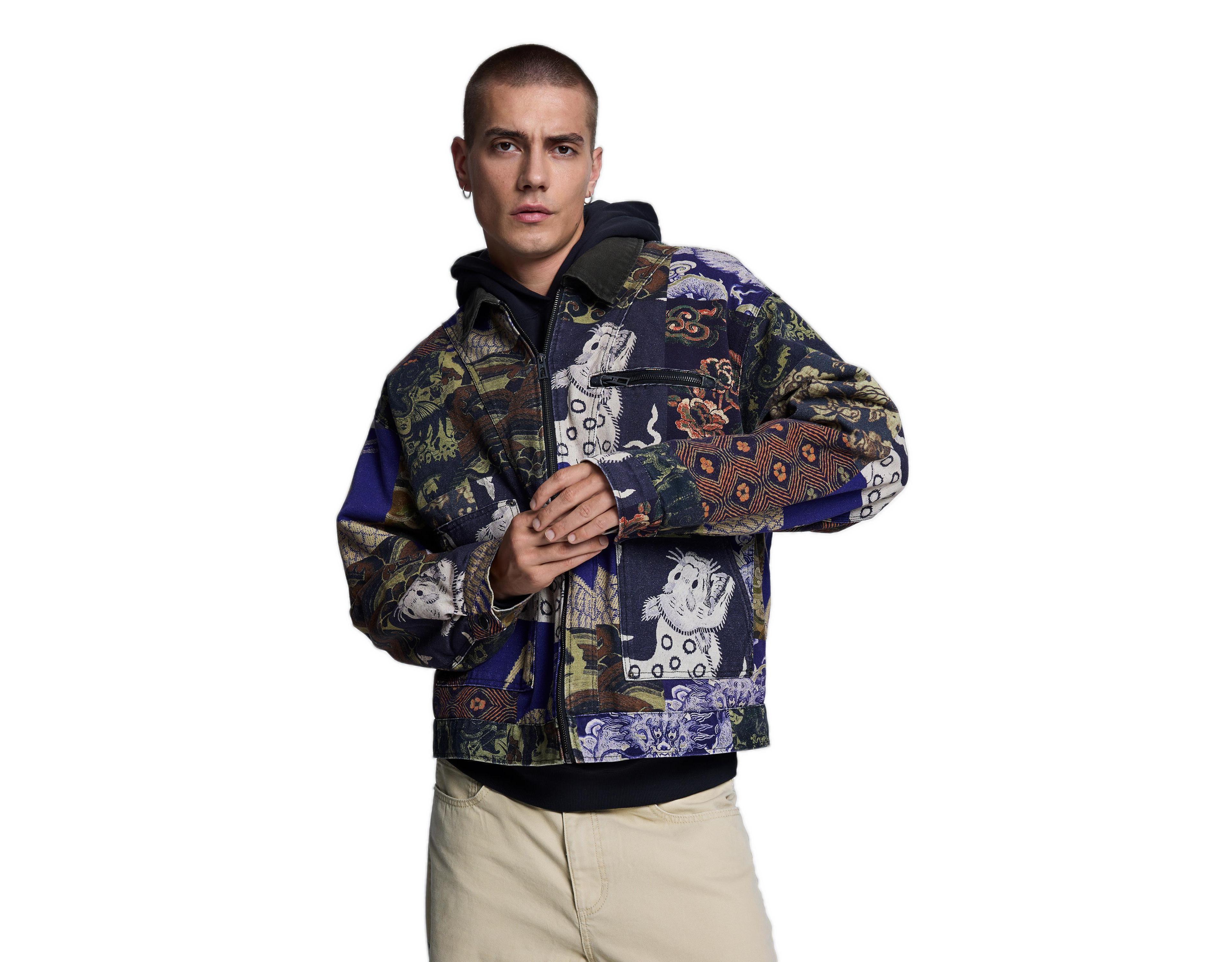 Desigual Men's Camouflage Printed Jacket