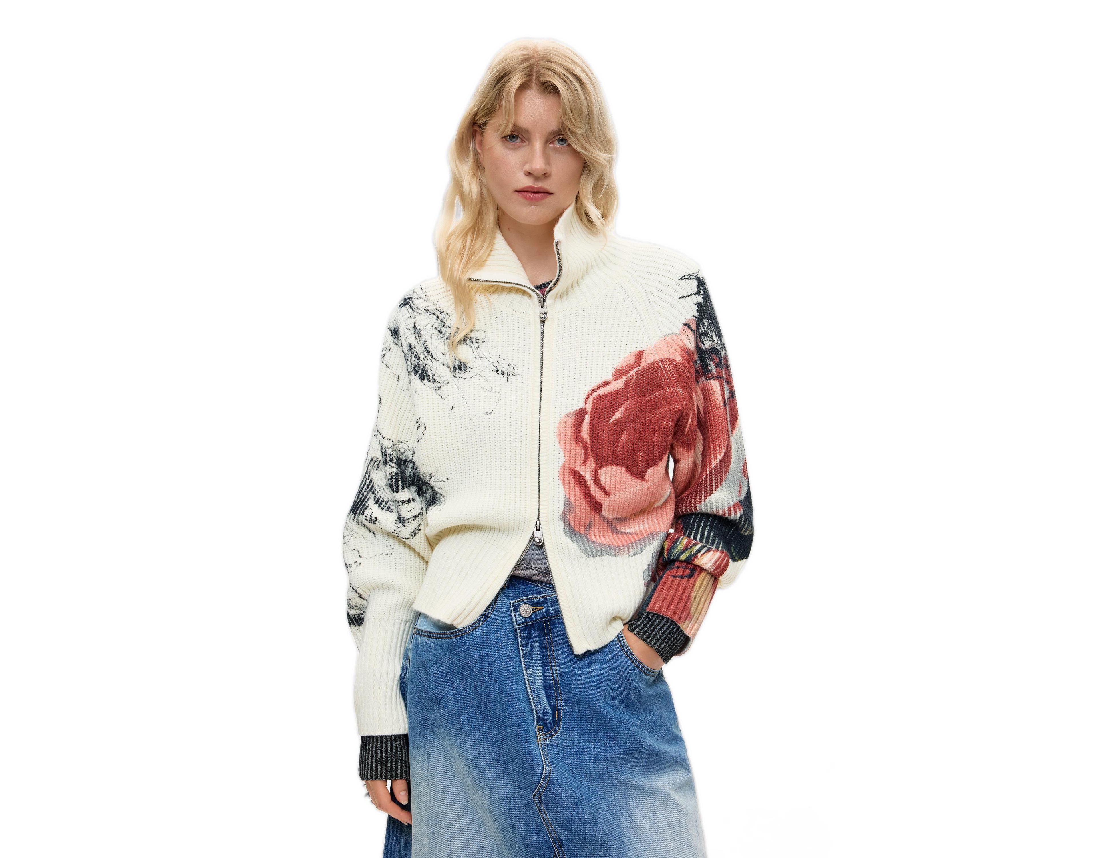 Desigual Women's Printed Zip Jacket