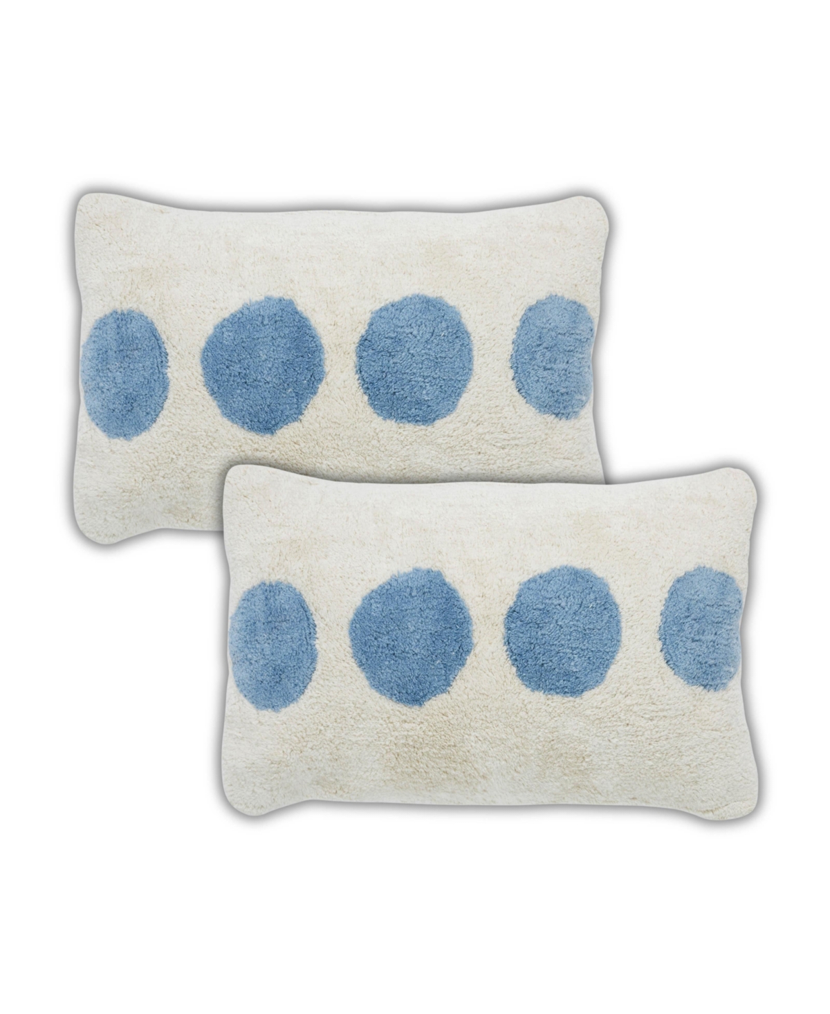 Zephyr Polka Dot Throw Pillow Covers, 14"x 24", Set of 2