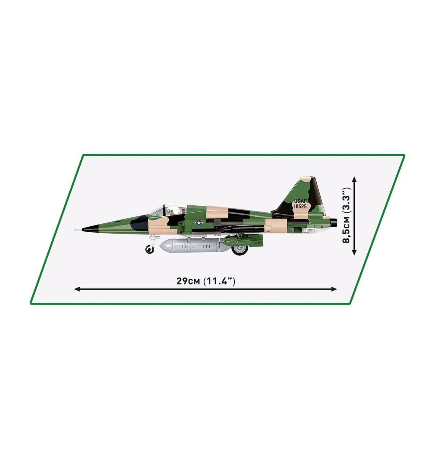 Детский конструктор COBI Historical Collection Vietnam War Northrop F-5A Freedom Fighter Aircraft 352-Piece Building Set, Ages 6+ — фото 4