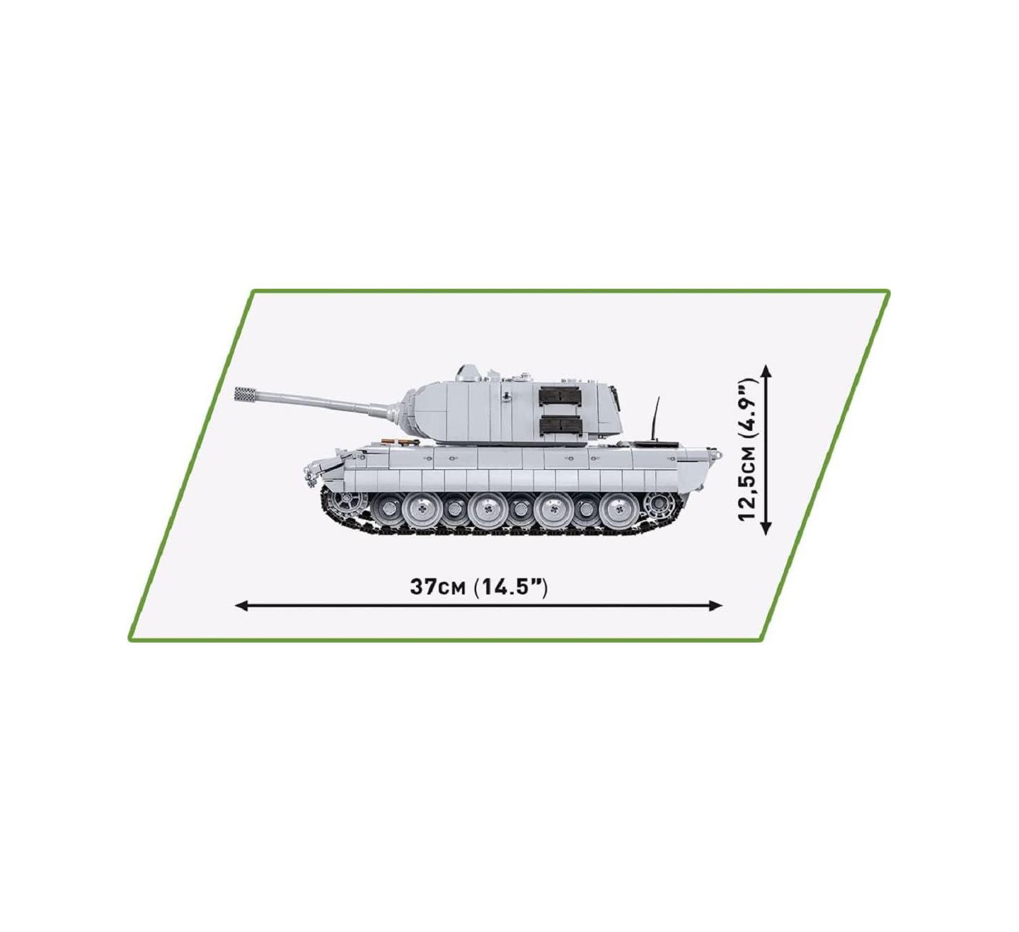 Детские майки COBI Historical Collection: World War II Panzerkampfwagen E-100 Tank, 1511 pieces, цвет: Open Miscellaneous — фото 3