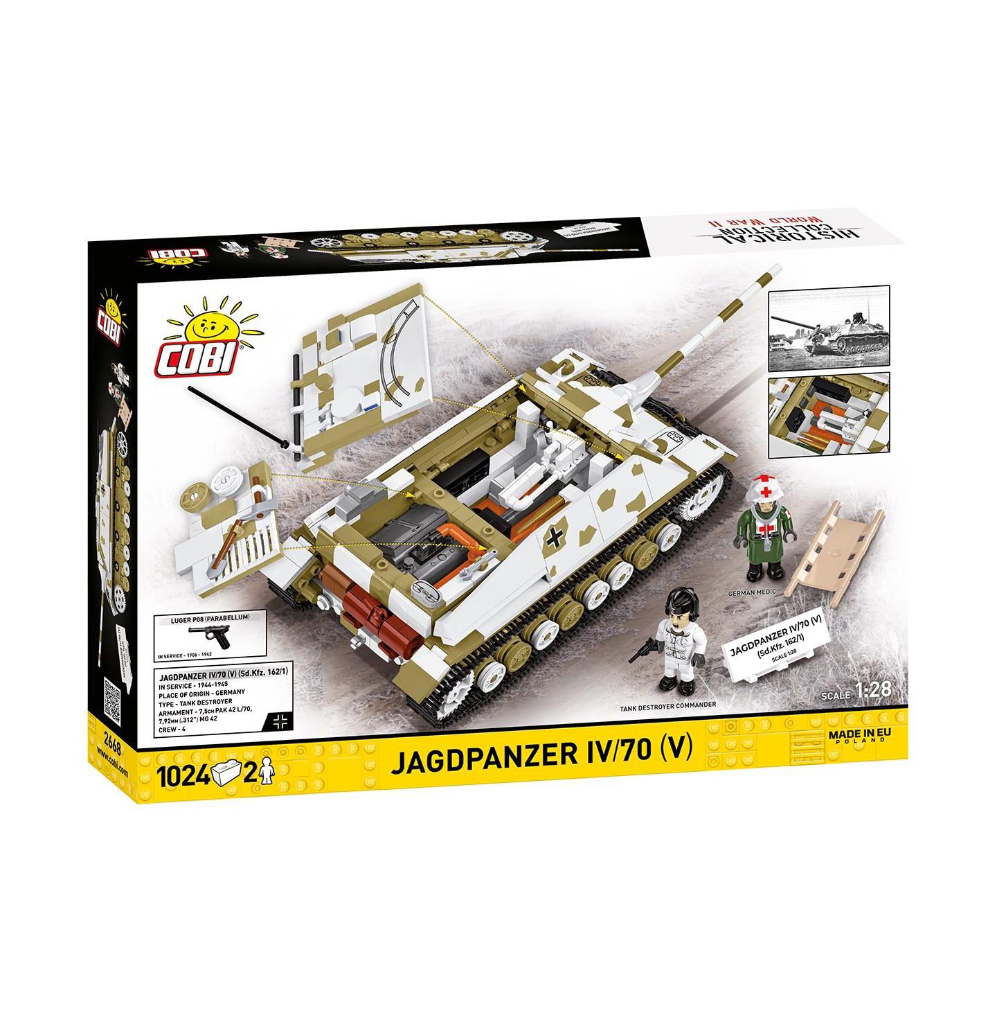 Детский конструктор COBI Historical Collection Wwii Jagdpanzer IV/70 (V) (Sd.Kfz. 162/1) 1024-Piece Building Set, Ages 10+ — фото 9