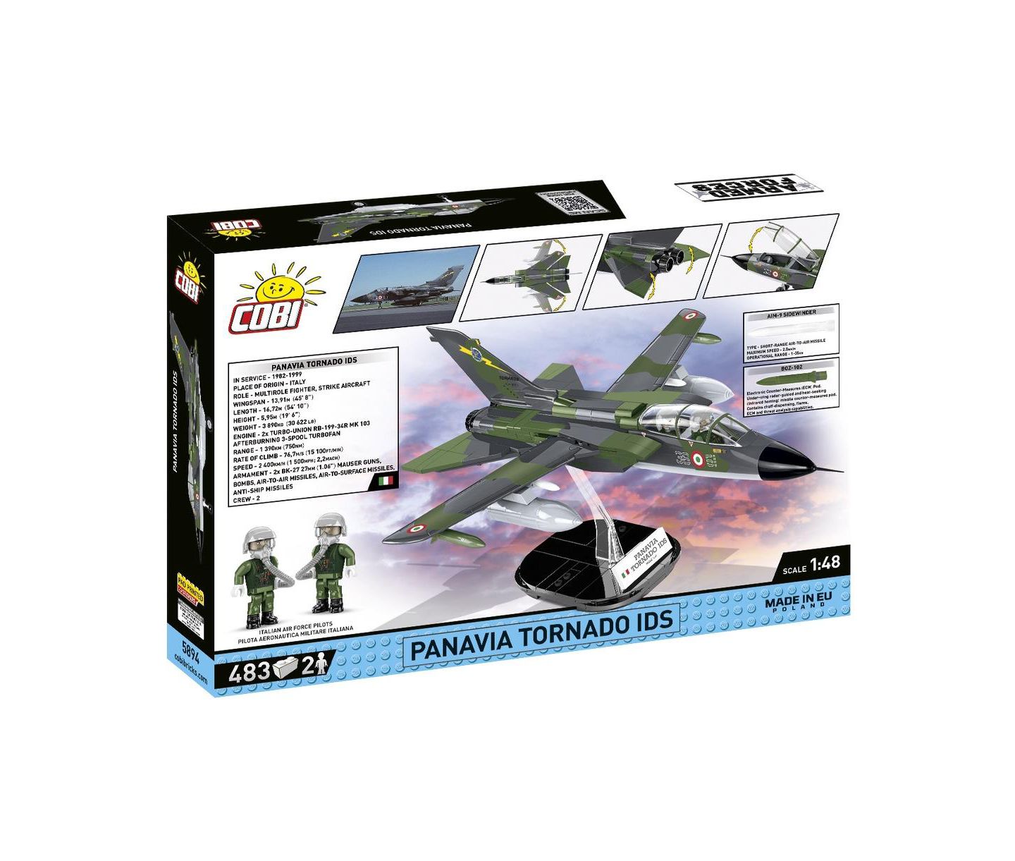 Детский конструктор COBI Armed Forces Panavia Tornado IDS 1:48 Scale 483-Piece Building Set, Ages 8+ — фото 2