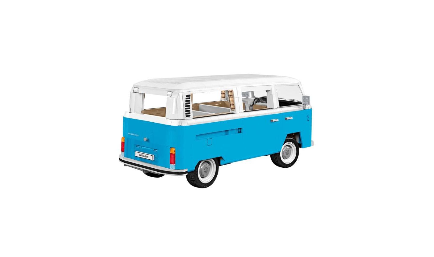 Детский конструктор COBI Young Timers Volkswagen Transporter T2B Bus 2366-Piece Building Set, Ages 11+, цвет: Синий — фото 3