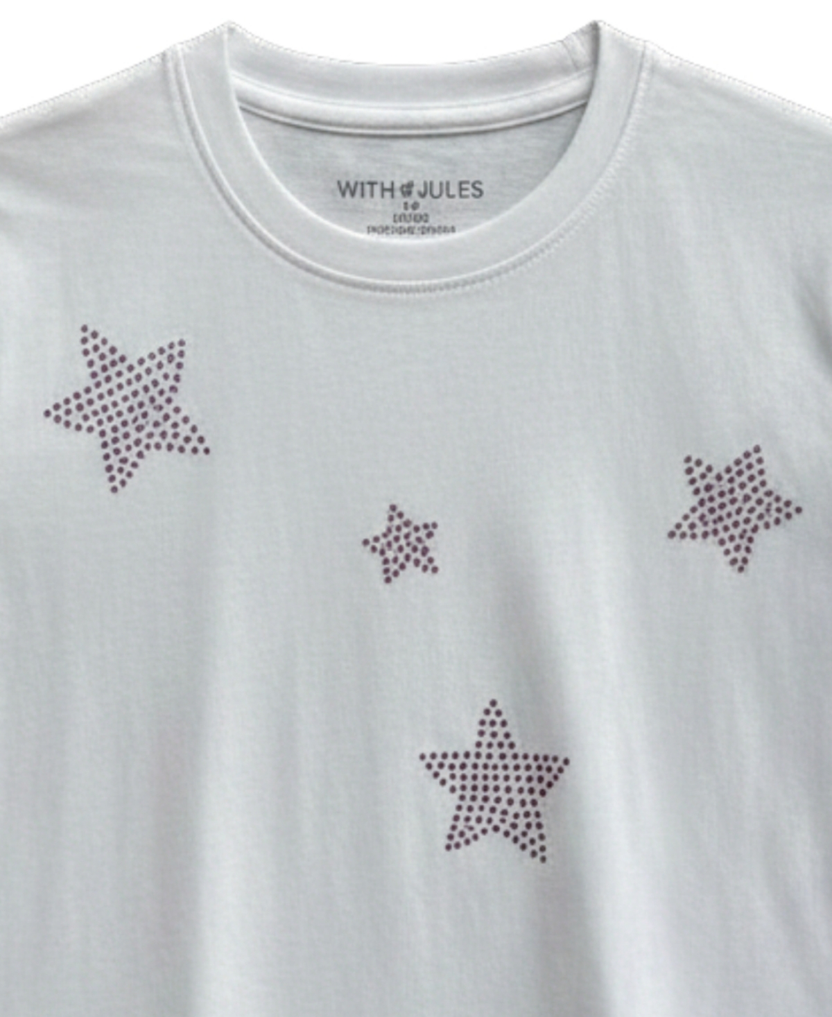 With Jules Girls' 4-16 Mini Stars Rhinestone Graphic T-Shirt
