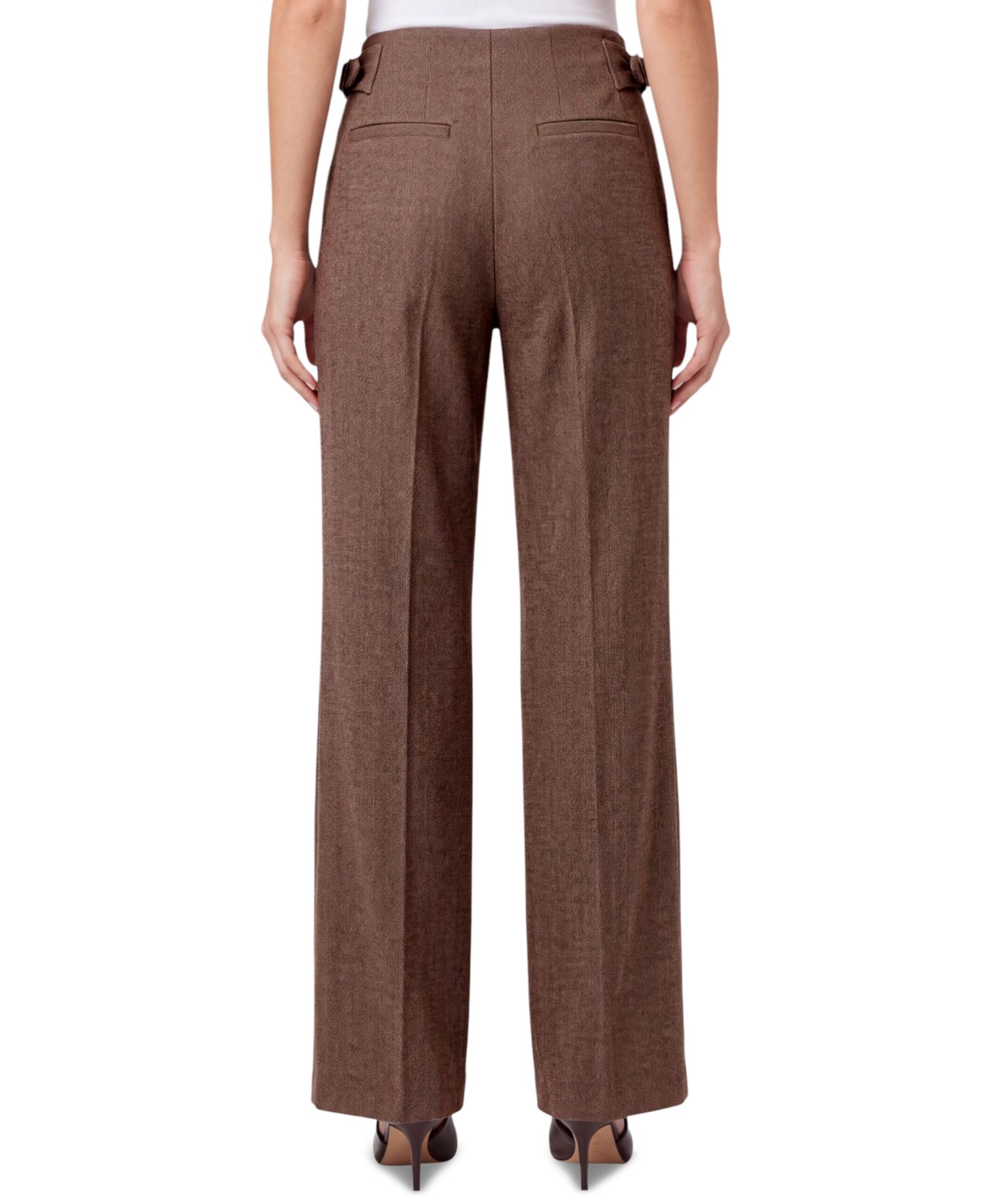 Women's High-Rise Pleated Wide-Leg Trouser