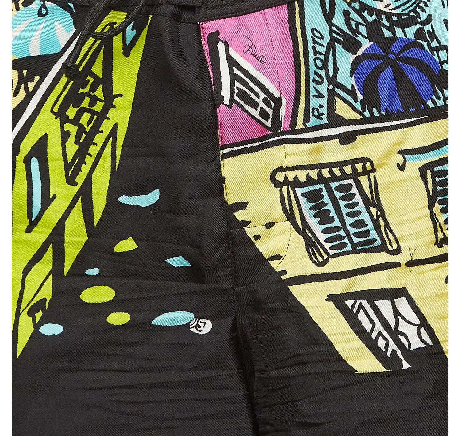 Women's Printed Silk Mid-Rise Shorts, 7" Inseam