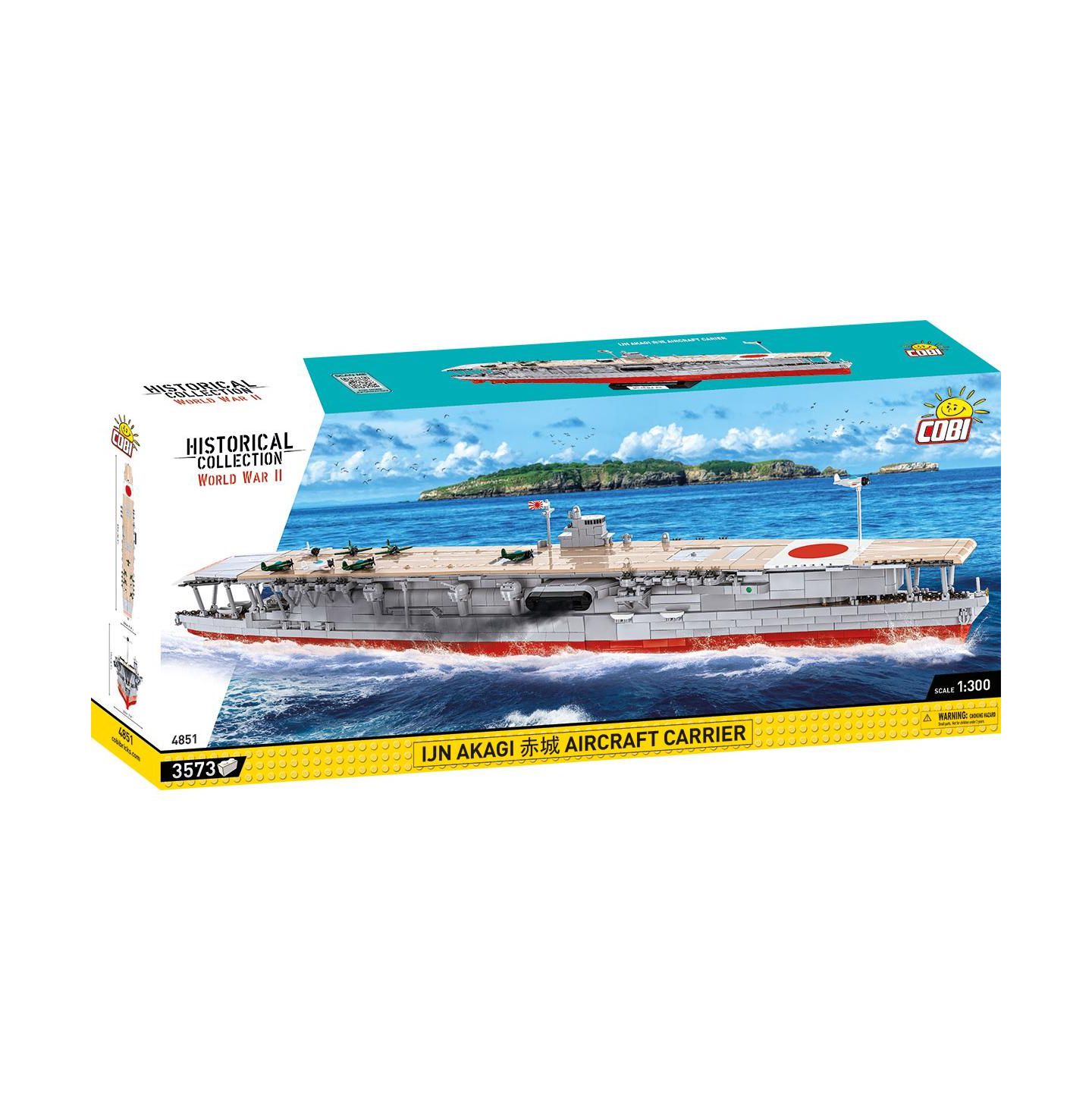 Детские конструкторы COBI Historical Collection WW II IJN Akagi Imperial Japanese Fleet Carrier Set #4851 3573-Piece Building Set, Ages 11+, цвет: Open Miscellaneous — фото 1
