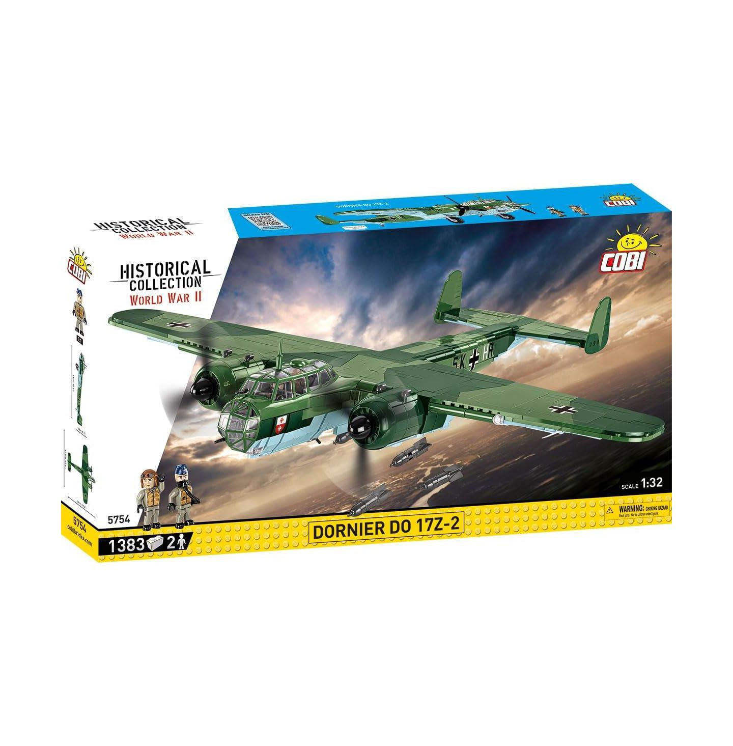 Детский конструктор COBI Historical Collection Wwii Dornier Do 17Z-2 1383-Piece Building Set, Ages 10+ — фото 2