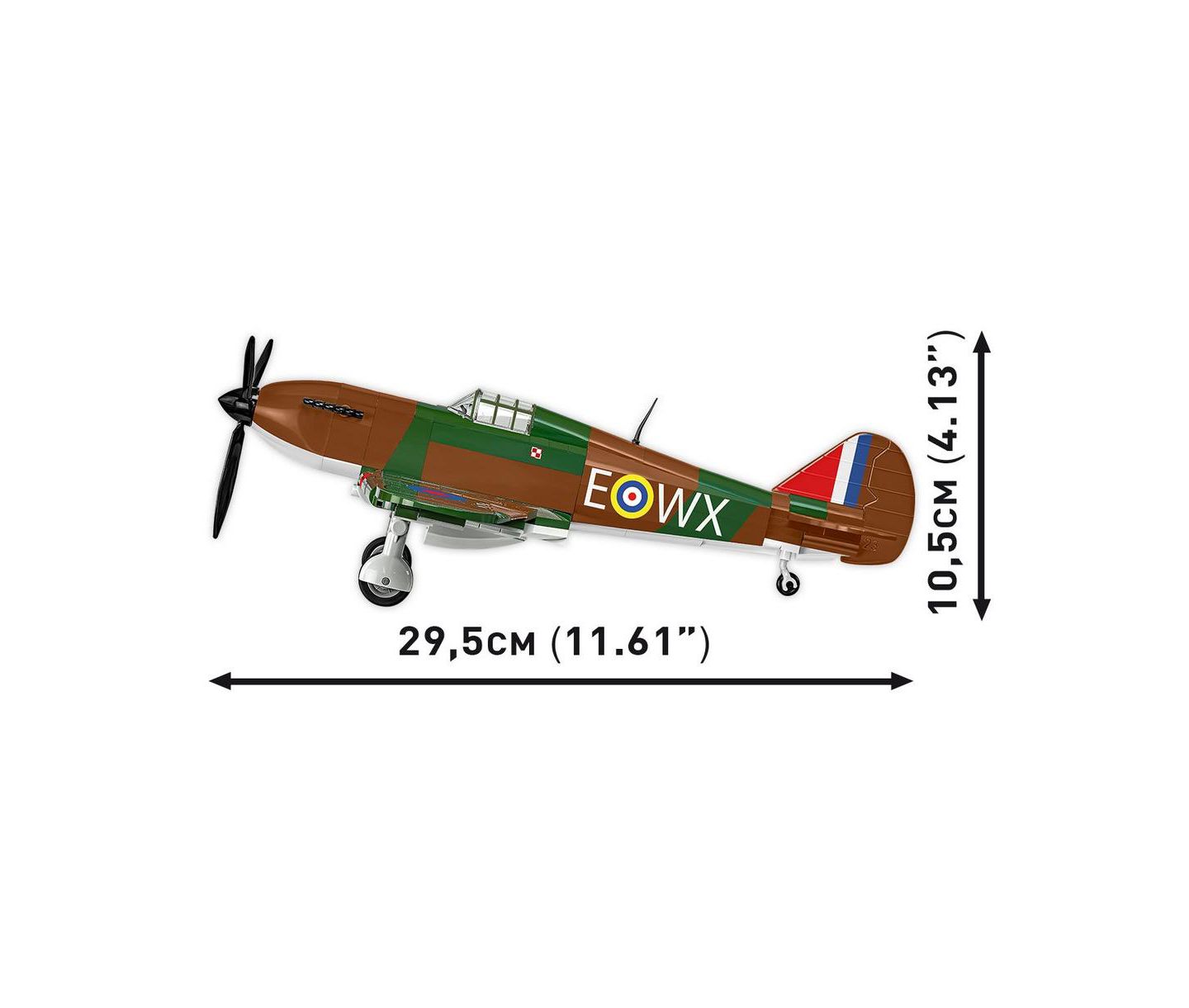 Детский конструктор COBI Historical Collection Wwii Hawker Hurricane (NO 302 Sqn. Raf) 375-Piece Building Set, Ages 8+ — фото 5