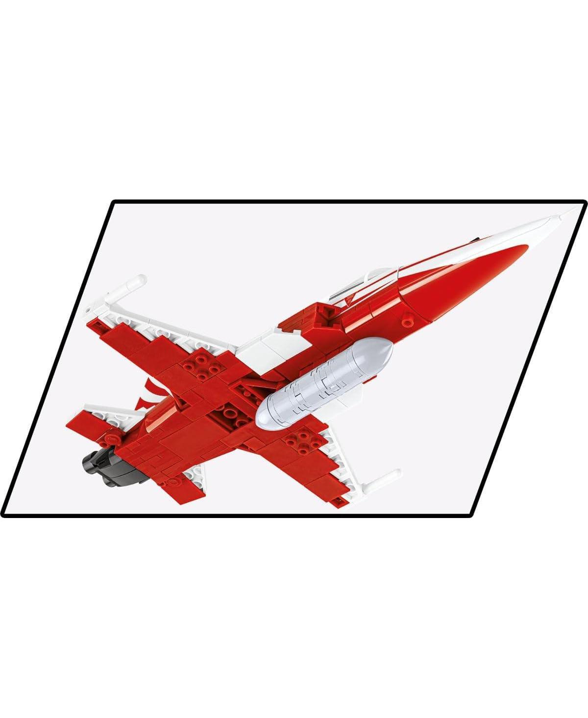 Cobi Swiss Air Force Team Patrouille Suisse Northrop F-5E Tiger Ii 351-Piece Building Set, Ages 6+