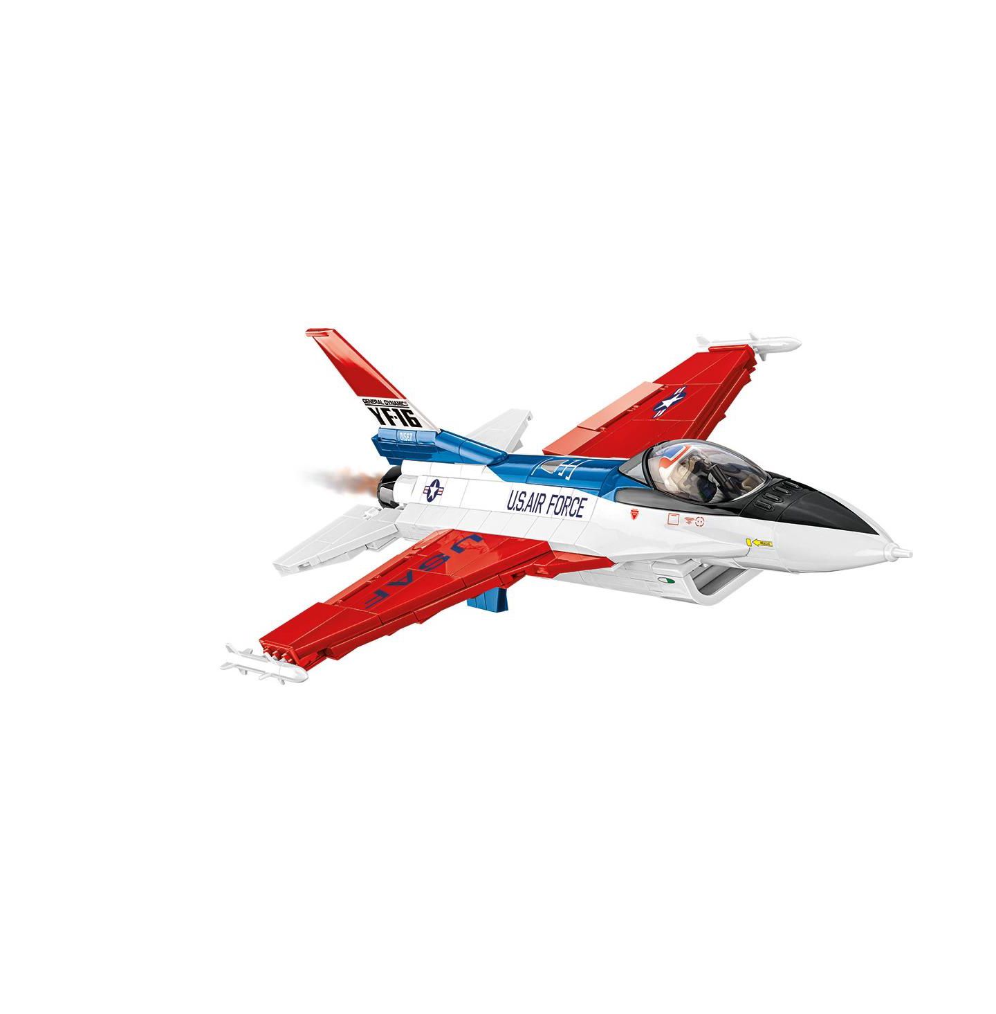 Детский конструктор COBI Lockheed Martin F-16 (YF-16) First Flight Edition 1974 375-Piece Building Set, Ages 8+ — фото 2