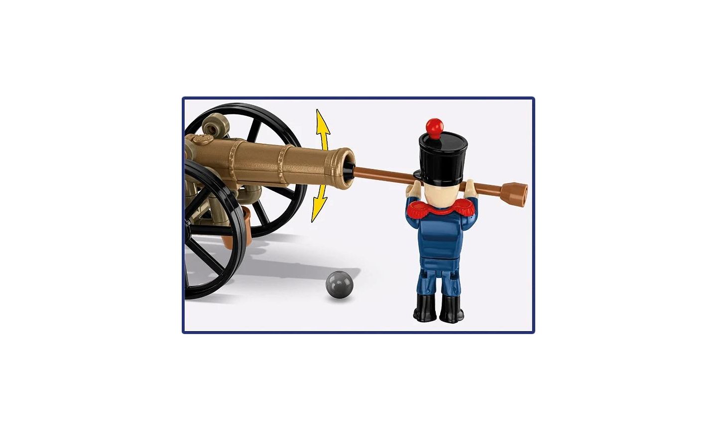 Детский конструктор COBI Napoleonic Wars French Artilleryman and Cannon 97-Piece Building Set, Ages 6+ — фото 6