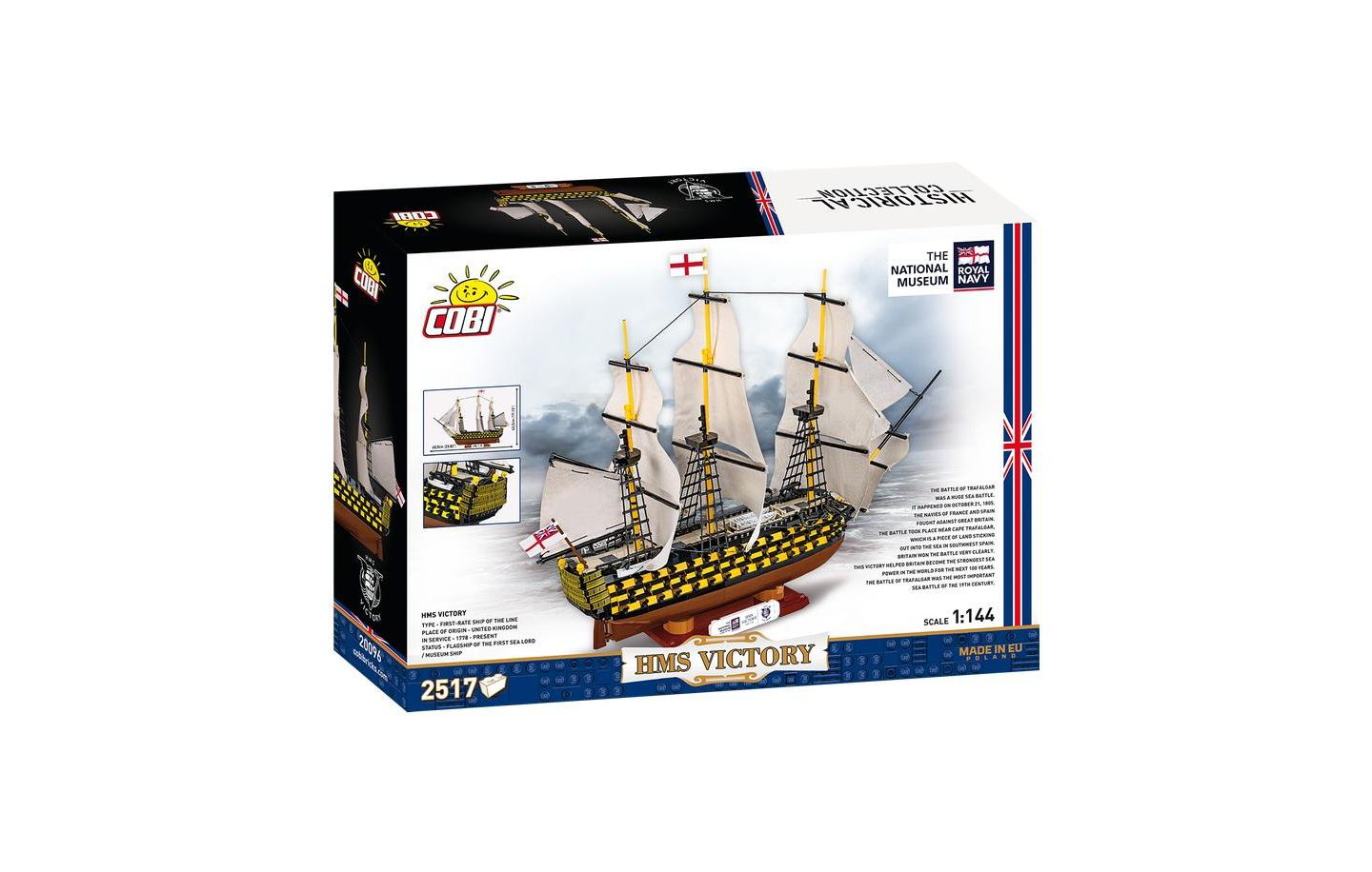 Детский конструктор COBI Historical Collection HMS Victory (Trafalgar 1805) 1:144 Scale 2,517-Piece Building Set, Ages 14+ — фото 2