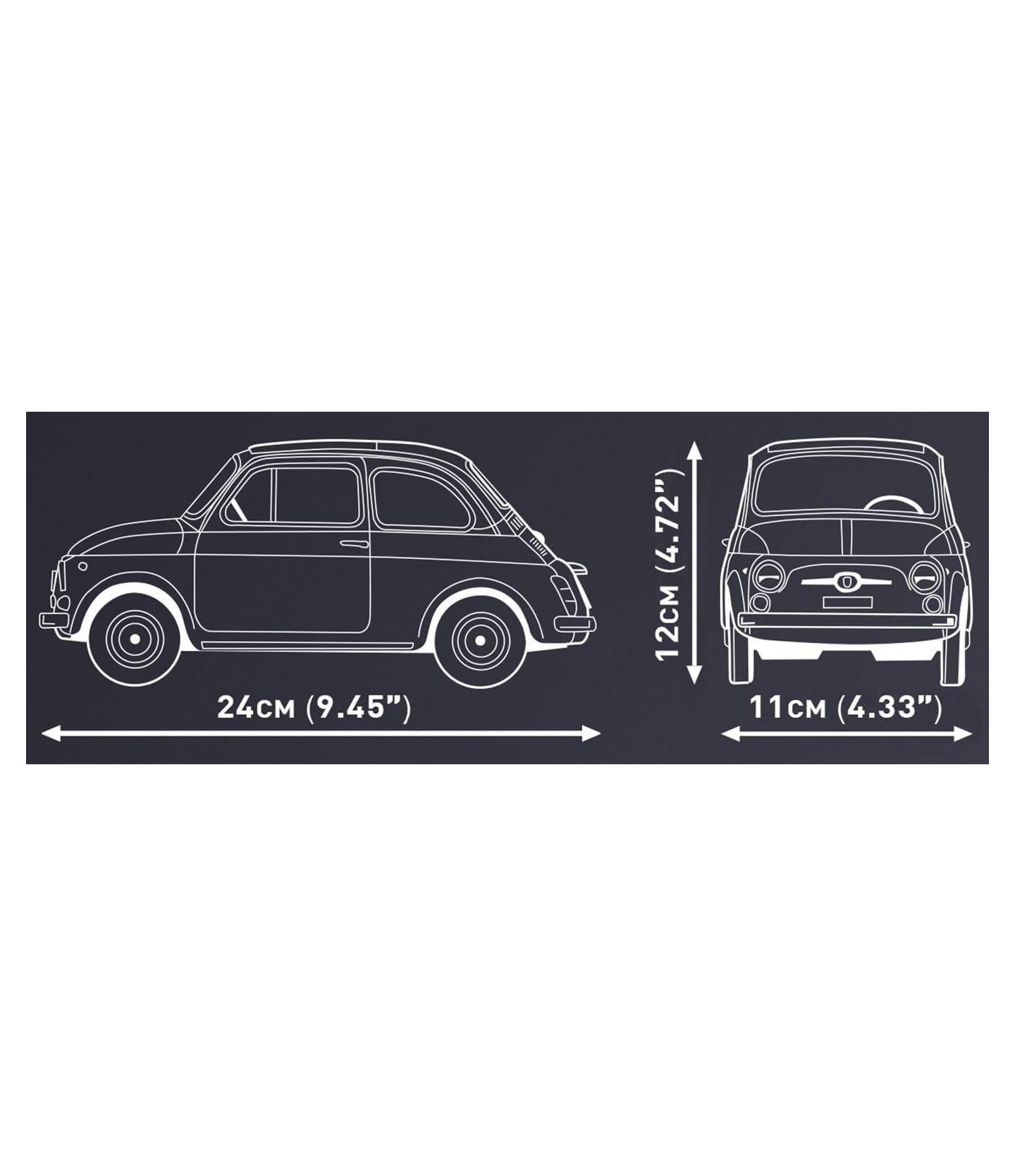 Детский конструктор COBI Fiat Abarth 595 1091-Piece Building Set, Ages 10+ — фото 4