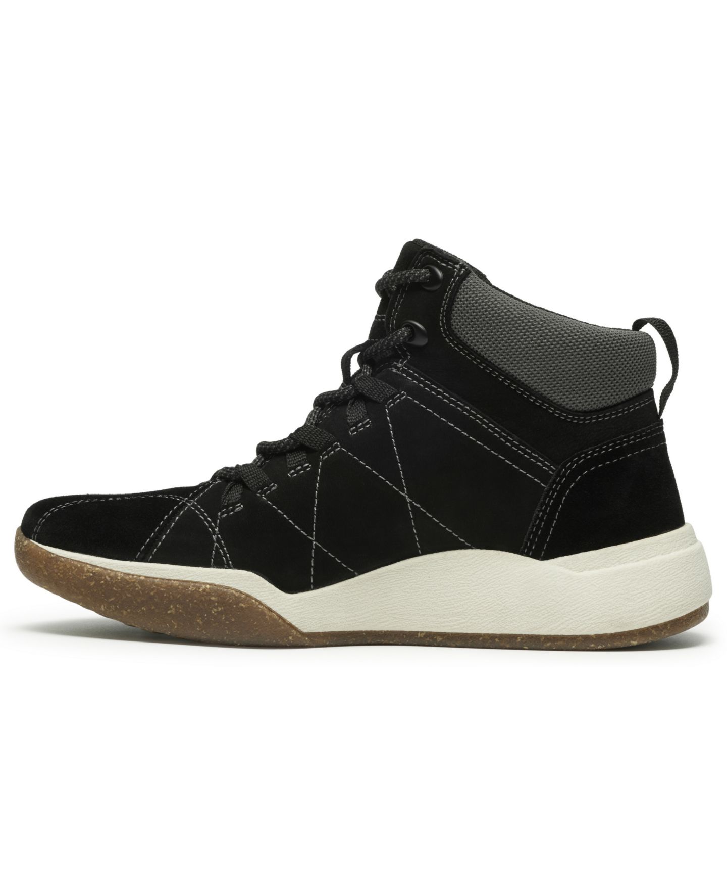 Женские ботинки Clarks Aydria Carmen Round Toe Booties, цвет: Чёрный нубуковый — фото 6