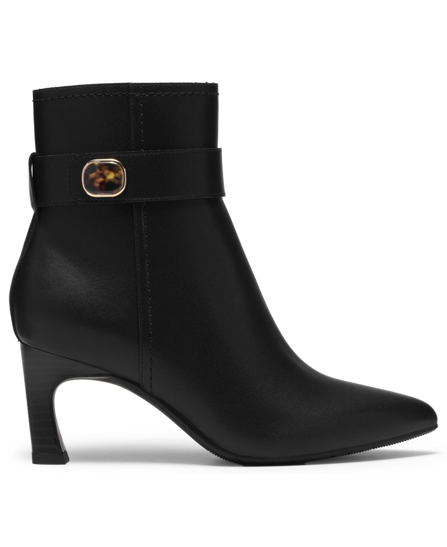 Женские ботинки Clarks Tammitha Nora pointed Toe Booties, цвет: Чёрный кожаный — фото 2