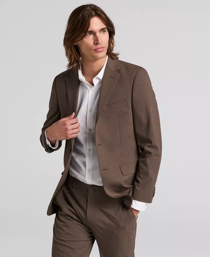 Men's Slim-Fit Stretch Solid Button-Down Twill Shirt - thumbnail 3