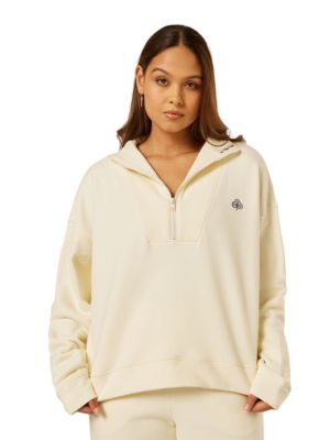 Women's Varsity Athletica Mock Neck Quarter-Zip Sweatshirt