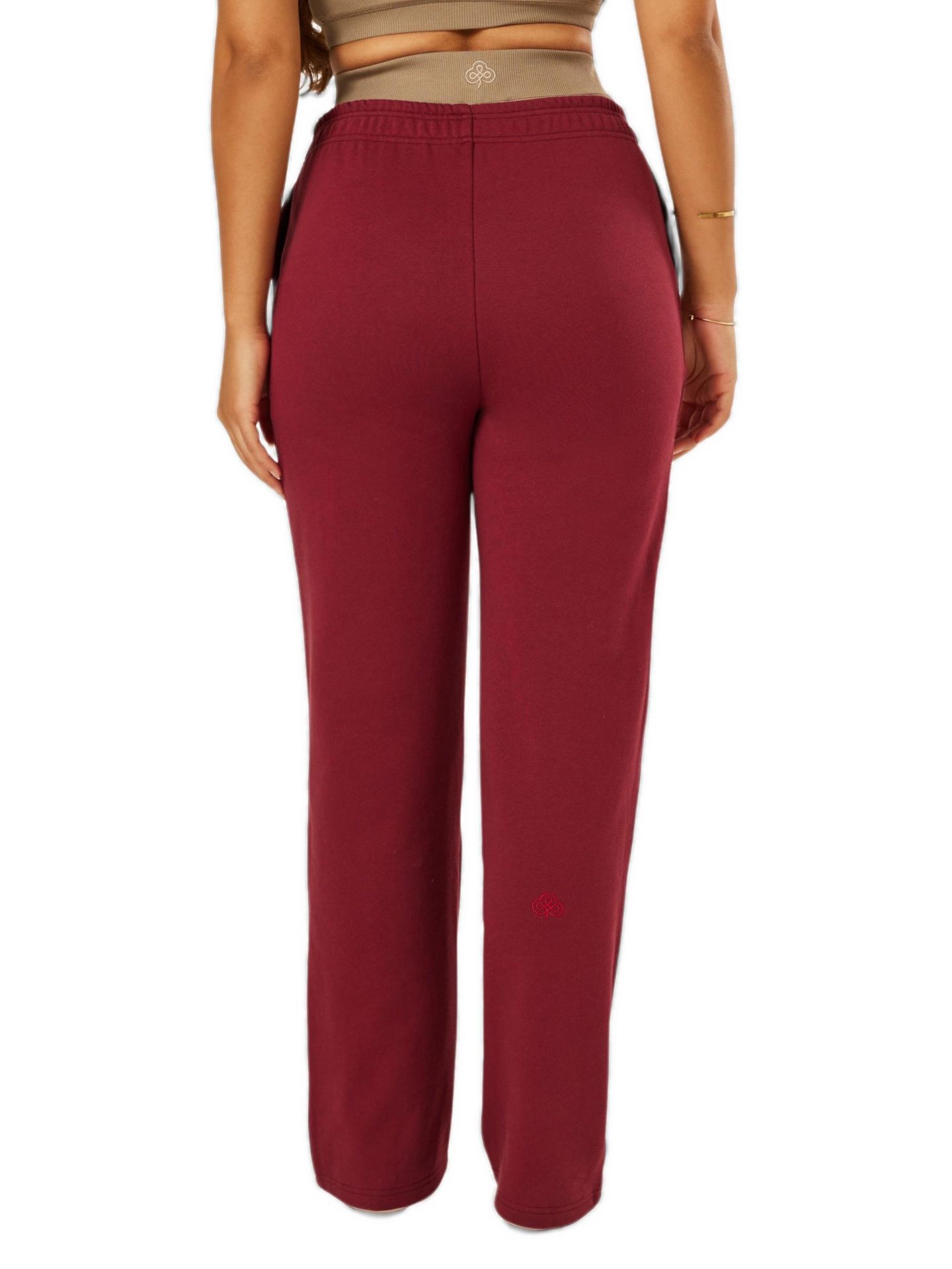 Женские брюки Be Athletica Varsity Athletica Pull-On Wide Leg, цвет: Гранатовый — фото 4